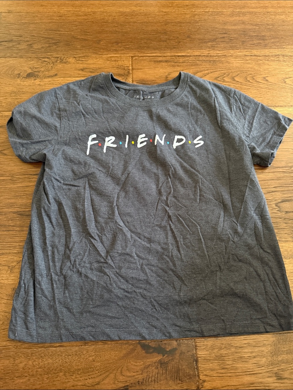 FRIENDS Logo Tee in Charcoal Gray